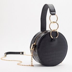Nasty Gal Round Croc Bag